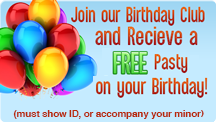 Free Pasty on your Birthday
